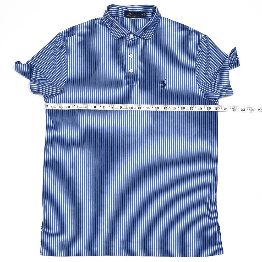 Polo Ralph Lauren Golf‎ Polo Shirt Men's Vertical Stripes Preppy Pony S/S Medium - Picture 5 of 8